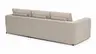 Ecksofa Stormy - 2,5-Sitzer mit Longchair rechts, Stoff, Creme