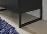 Highboard- Schwarz Matt, Eiche Dekor