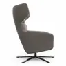 Drehsessel Houston Relax - Größe M, inkl. Relaxfunktion + Gasdruckfeder, Stoff, Taupe