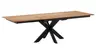 Esstisch Liora - ausziehbar, LB ca. 180x95 cm, Wildeiche massiv, natur geölt