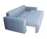 Schlafsofa - 2,5-Sitzer inkl. Schlaffunktion, Stoff, Silberfarben