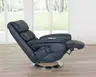Fernsehsessel EM Hamm - Massagefunktion, Leder, Dunkelblau