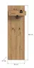 Garderobe - Weiß, Artisan Eiche Nachbildung
