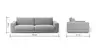 Sofa Juni - 3-Sitzer, Cord, Altrosa