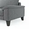 Ecksofa Oviedo - Ecke links mit 2,5-Sitzer, Stoff, Grau
