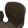 Armlehnstuhl Saltino - drehbar, Leder, Dunkelbraun