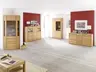 Vitrine - mit Beleuchtung, Kernbuche teilmassiv