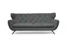 Sofa CHIRA - 3-Sitzer, Stoff, Grau
