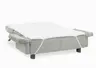 Faltsofa Easy - 2-Sitzer, ca. 140 cm inkl. Schlaffunktion/Topper/Armteil verstellbar, Stoff, Grau