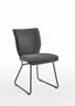 Design-Stuhl - Stoff, Anthrazit