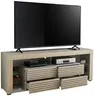 TV-Lowboard - mit Beleuchtung, B ca. 179 cm, Kaschmir, Riva Eiche Nachbildung