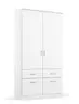 Drehtürenschrank ROYAN- B ca. 91 cm, Weiß