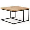 Couchtisch Farmingdale - LBH ca. 75x75x47 cm, Eiche massiv, natur geölt