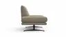 Sofa Lucero - 2,5-Sitzer, Leder, Taupe