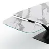 Esstisch Savona - LB ca. 200x100 cm, ausziehbar, Keramik, Weiß, Bootsform