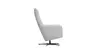 Relaxsessel Rufus - inkl. Relaxfunktion, Leder, Hellgrau
