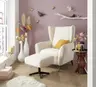 Sessel EILA - Stoff, Creme