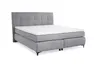 Boxspringbett- Ligefläche ca. 180x200 cm, Stoff, Hellgrau