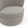 Sessel Cativa -  drehbar, Stoff, Graubeige