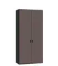 Drehtürenschrank JOIN IT- B ca. 101 cm, Schwarz, Glas, Braun