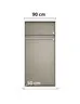 Drehtürenschrank RHONDA- B ca. 91 cm, Weiß