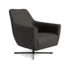 Sessel Noreli - drehbar, Stoff, Anthrazit