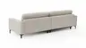 Ecksofa Oviedo - Longchair links mit 1,5-Sitzer, Stoff, Natur