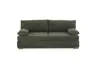 Sofa JELKO - 2-Sitzer inkl. Schlaffunktion mit Bettkasten, Stoff, Dunkelgrün