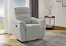 TV-Sessel Utah- Relaxfunktion, Chenille, Hellgrau