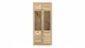 Vitrine Faro Plus - BH ca. 92x213 cm, Wildeiche massiv, Bianco