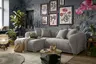 Ecksofa - Longchair links mit 2-Sitzer, Stoff, Beige