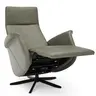 Sessel Girona - Relaxfunktion (motorisch), Leder, Moos