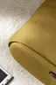 Loungesessel Lovere - Leder, Curry, Armlehne links