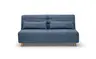 Funktionssofa EASY Optik D - 2-Sitzer, 180 cm inkl. Schlaffunktion, Stoff, Blau