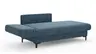 Schlafsofa Verano - Ausrichtung links inkl. Schlaffunktion und Bettkasten, Stoff, Petrol