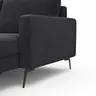 Wohnlandschaft Enna - Ecke links, 2,5-Sitzer, Longchair rechts, Stoff, Anthrazit