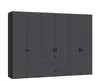 Drehtürenschrank JOIN IT- B ca. 303 cm, Schwarz, Anthrazit