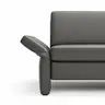 Sofa Arima - 2-Sitzer, Leder, Anthrazit