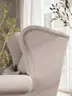 Sessel Mapleton - Stoff, Creme