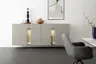 Sideboard 3900 -  Hängend inklusive Beleuchtung, Lack matt, Hellgrau