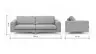 Sofa Solano - 3-Sitzer, Stoff, Eukalyptus