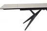 Esstisch MICHELA - ausziehbar, LB ca. 180x95 cm, Glaskeramik, Travertin farbig