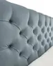 Boxspringbett SANDRIN E- Liegefläche ca. 180x200 cm, Stoff, Graublau, inkl. Stauraum