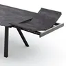 Esstisch Sedana - ausziehbar, LB ca. 200x100cm, Keramik, Schiefergrau