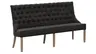 Polsterbank Litchfield - B. ca. 200cm, Stoff, Schwarzgrau
