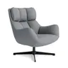 Sessel Erya - drehbar, Stoff, Kristallgrau