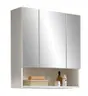 Spiegelschrank- B ca. 65 cm, Weiß Matt, Spiegel