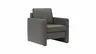 Sessel Arima - Leder, Anthrazit