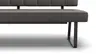 Polsterbank Carmelo - Breite ca. 183 cm, Leder, Steingrau
