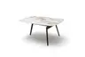 Couchtisch Susa - LBH ca. 90x70x40 cm, Keramik, Graubeige